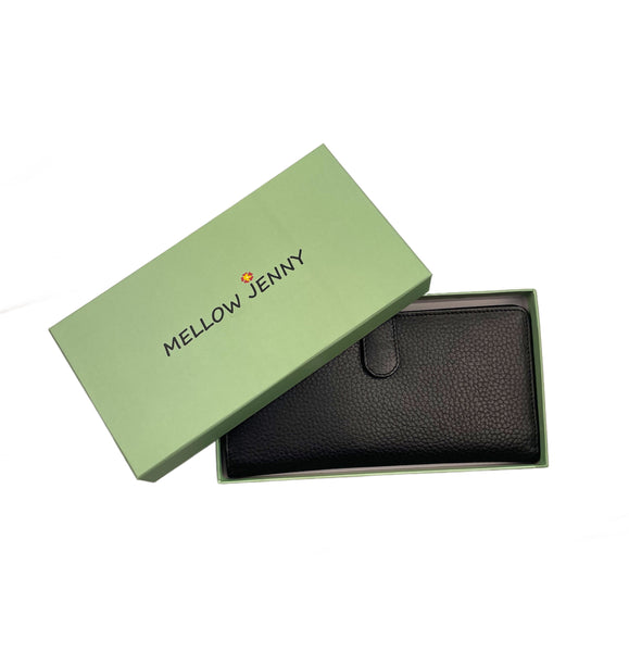 Slim Credit Card Clutch Wallet - Black