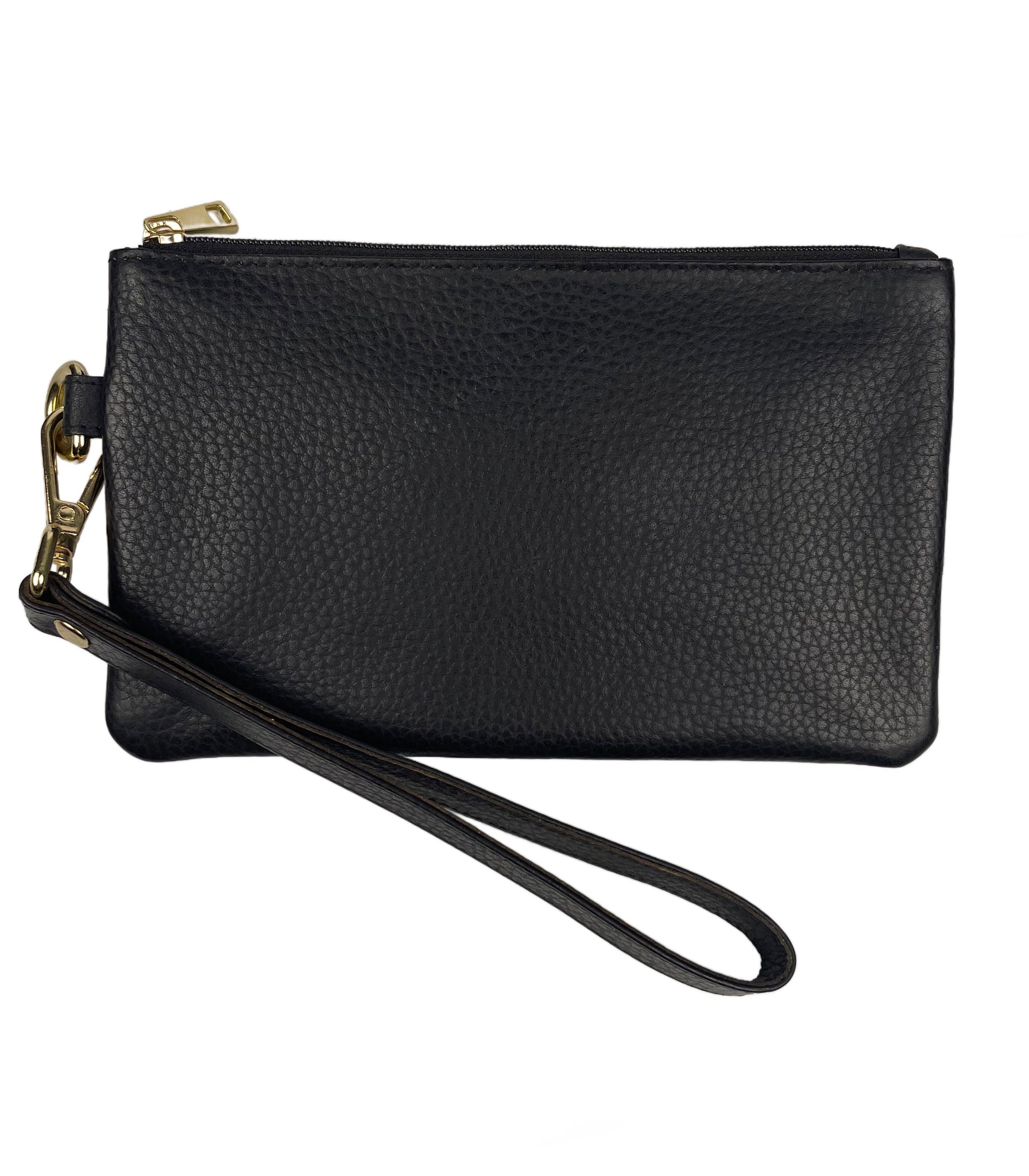 Slim Wristlet Clutch Wallet - Black