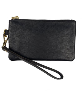 Slim Wristlet Clutch Wallet - Black