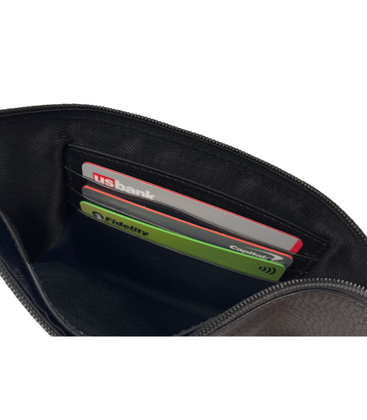 Slim Wristlet Clutch Wallet - Black