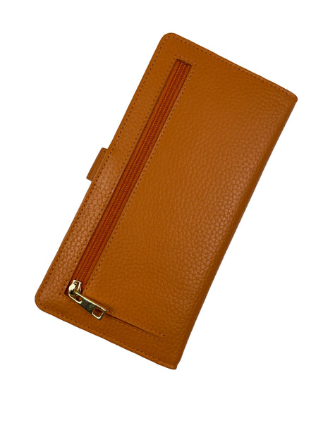 Slim Credit Card Clutch Wallet - Caramel