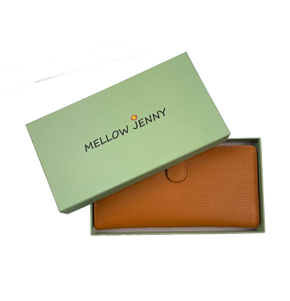 Slim Credit Card Clutch Wallet - Caramel