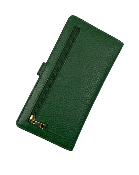 Slim Credit Card Clutch Wallet - Green