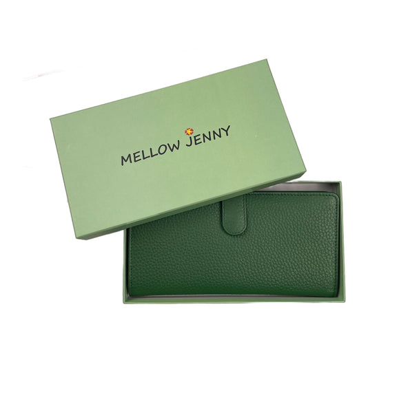 Slim Credit Card Clutch Wallet - Green