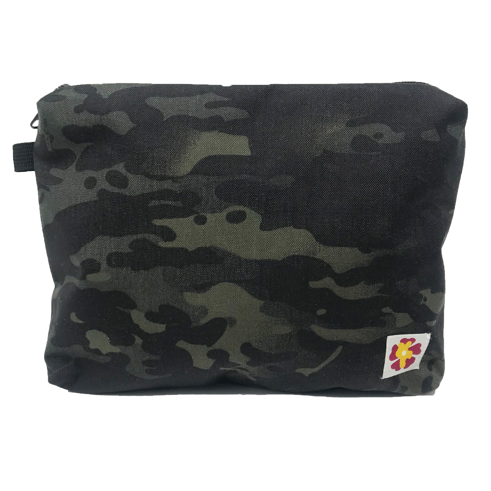 Large Black Camo Pouch