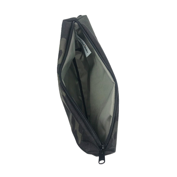 Large Black Camo Pouch